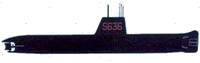 sous-marins de chasse du type Aréthuse(400 tonnes)